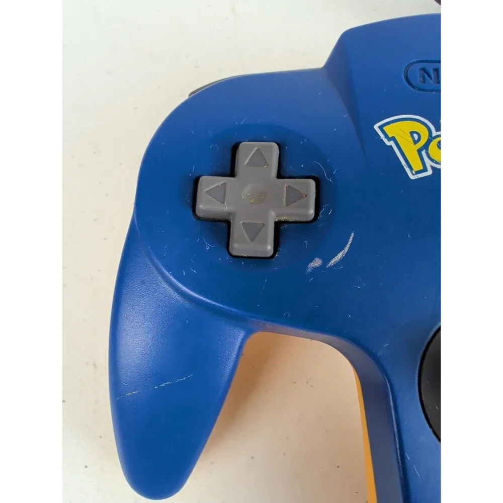 Nintendo 64 Pokemon Edition N64 Controller Blue & Yellow GOOD Rare